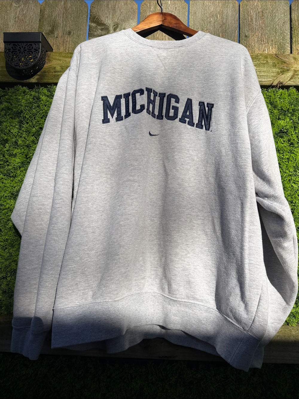 Vintage Nike Grey Michigan Crewneck Sweatshirt XXL